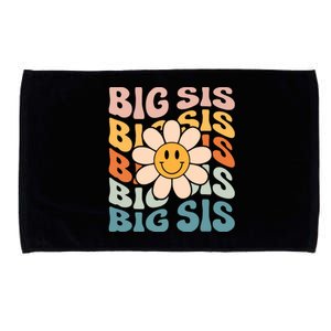 Soon To Be New Big Sister Retro Proud Big Sis Announcement Microfiber Hand Towel