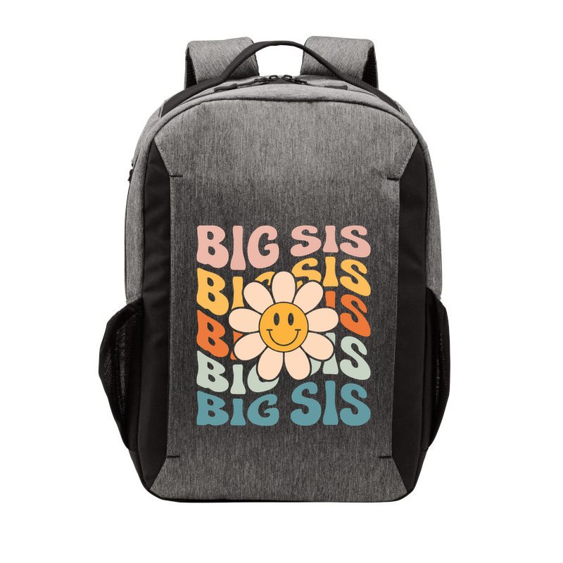 Soon To Be New Big Sister Retro Proud Big Sis Announcement Vector Backpack
