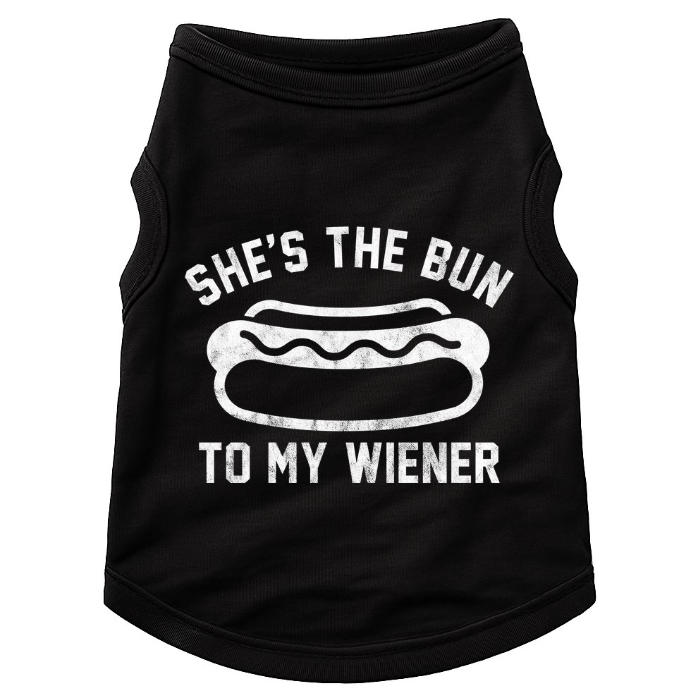 SheS The Bun To My Winer Funny Hotdog Doggie Tank