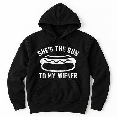 SheS The Bun To My Winer Funny Hotdog Hoodie