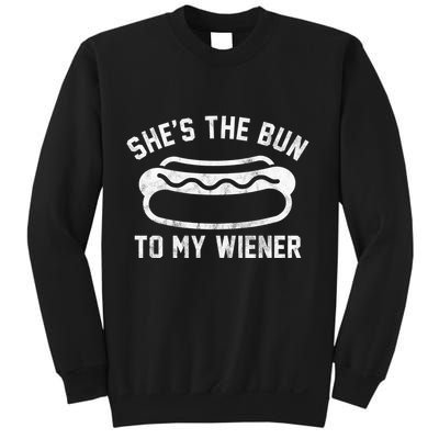 SheS The Bun To My Winer Funny Hotdog Sweatshirt