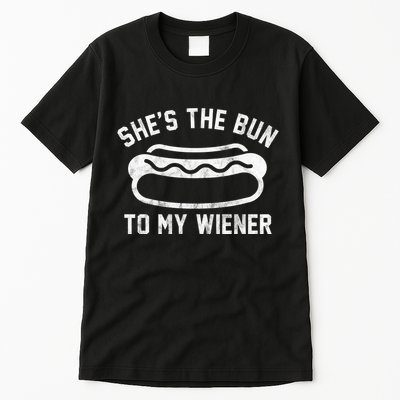 SheS The Bun To My Winer Funny Hotdog Tall T-Shirt