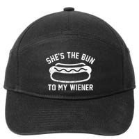 SheS The Bun To My Winer Funny Hotdog 7-Panel Snapback Hat