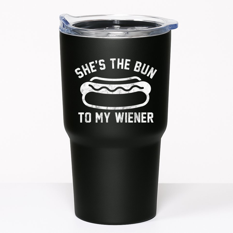 SheS The Bun To My Winer Funny Hotdog Tumbler