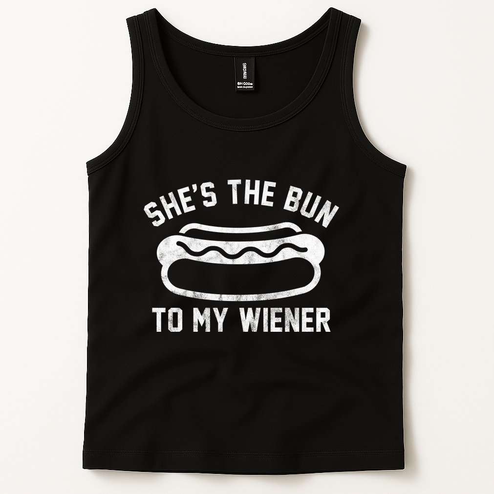 SheS The Bun To My Winer Funny Hotdog Tank Top