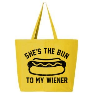 SheS The Bun To My Winer Funny Hotdog 25L Jumbo Tote