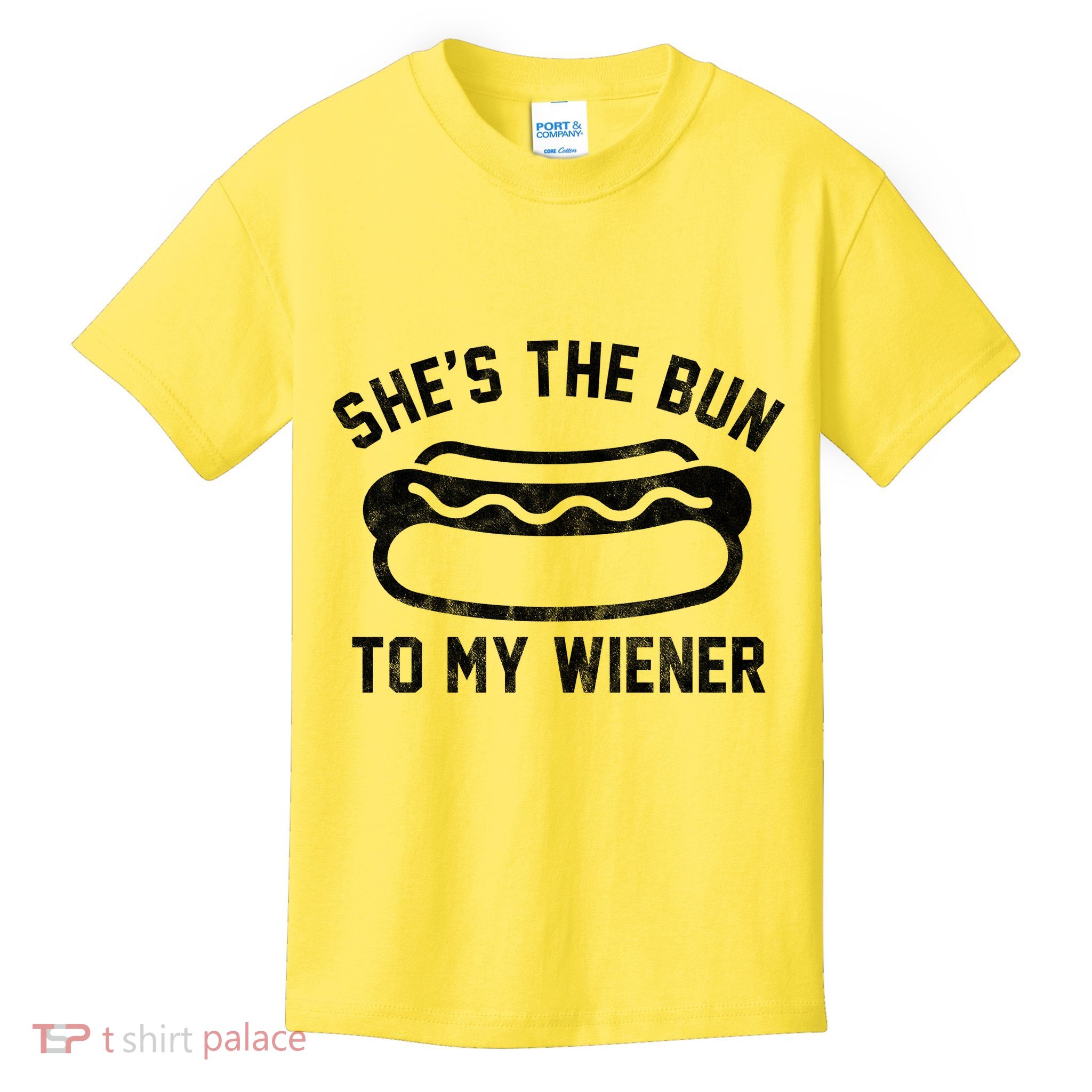 SheS The Bun To My Winer Funny Hotdog Kids T-Shirt