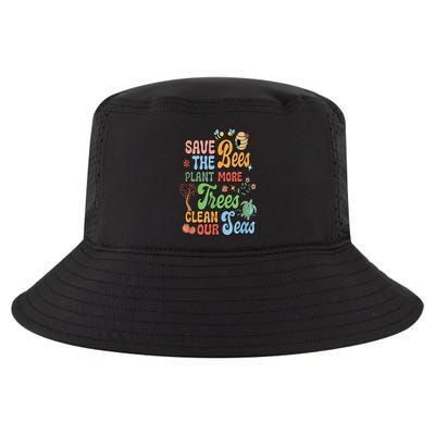 Save The Bees Plant More Trees Climate Change Funny Earth Cool Comfort Performance Bucket Hat
