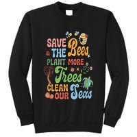 Save The Bees Plant More Trees Climate Change Funny Earth Sweatshirt