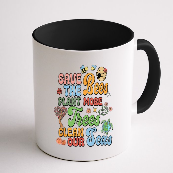 Save The Bees Plant More Trees Climate Change Funny Earth Mug