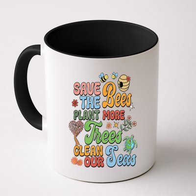 Save The Bees Plant More Trees Climate Change Funny Earth Mug