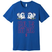 Save The Boobees Boo Bees Breast Cancer Halloween Funny Premium T-Shirt