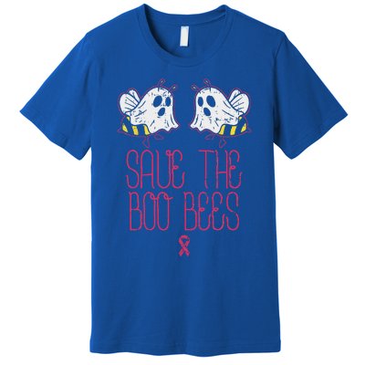 Save The Boobees Boo Bees Breast Cancer Halloween Funny Premium T-Shirt