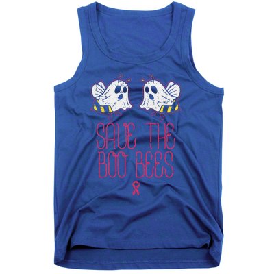 Save The Boobees Boo Bees Breast Cancer Halloween Funny Tank Top