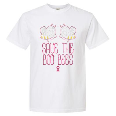 Save The Boobees Boo Bees Breast Cancer Halloween Funny Garment-Dyed Heavyweight T-Shirt