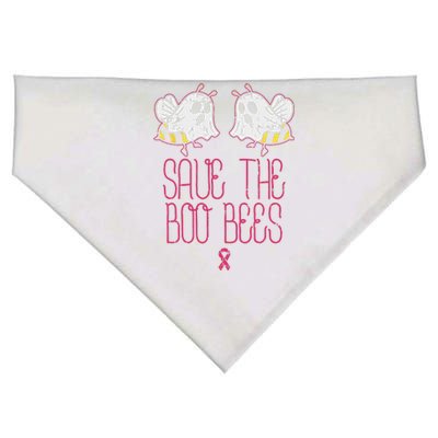 Save The Boobees Boo Bees Breast Cancer Halloween Funny USA-Made Doggie Bandana