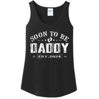 Soon To Be Daddy Est 2024 FatherS Day First Time Dad Ladies Essential Tank