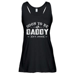 Soon To Be Daddy Est 2024 FatherS Day First Time Dad Ladies Essential Flowy Tank