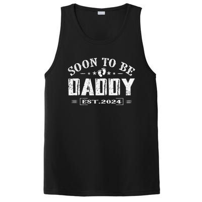 Soon To Be Daddy Est 2024 FatherS Day First Time Dad PosiCharge Competitor Tank