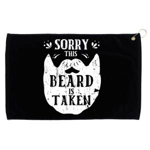 Sorry This Beard Is Taken Gift Valentines Day Gift Grommeted Golf Towel