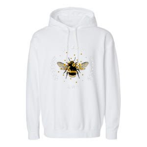 Save The Bees Animal Lovers Cute Bee Nature Life Lover Wo Garment-Dyed Fleece Hoodie