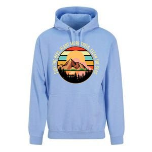 Save The Bees Plant Tree Clean Seas Nature Life Earth Lover Gift Unisex Surf Hoodie