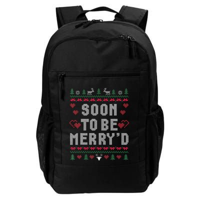 Soon To Be MerryD Engaged Couples Matching Ugly Christmas Backpack