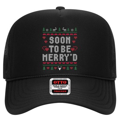 Soon To Be MerryD Engaged Couples Matching Ugly Christmas Trucker Hat