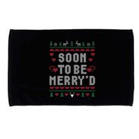Soon To Be MerryD Engaged Couples Matching Ugly Christmas Microfiber Hand Towel
