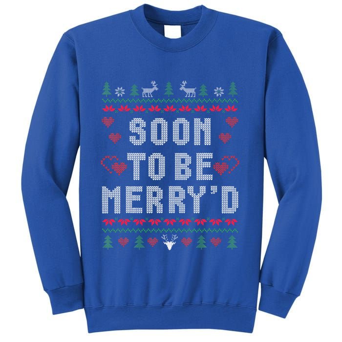 Soon To Be MerryD Engaged Couples Matching Ugly Christmas Sweatshirt