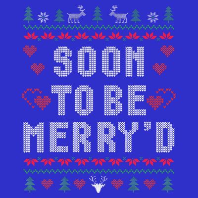 Soon To Be MerryD Engaged Couples Matching Ugly Christmas T-Shirt