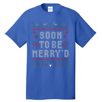 Soon To Be MerryD Engaged Couples Matching Ugly Christmas Tall T-Shirt