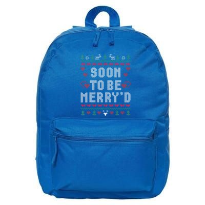 Soon To Be MerryD Engaged Couples Matching Ugly Christmas 16 in Basic Backpack