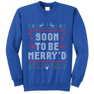 Soon To Be MerryD Engaged Couples Matching Ugly Christmas Tall Sweatshirt