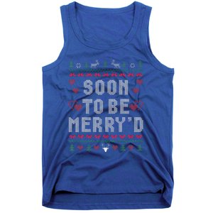 Soon To Be MerryD Engaged Couples Matching Ugly Christmas Tank Top