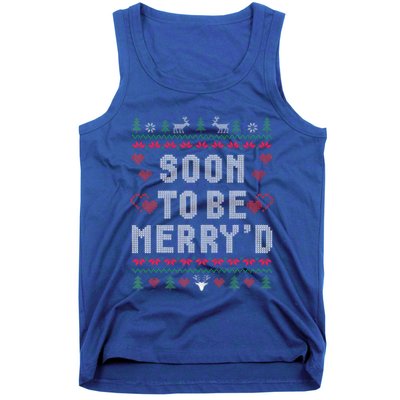 Soon To Be MerryD Engaged Couples Matching Ugly Christmas Tank Top