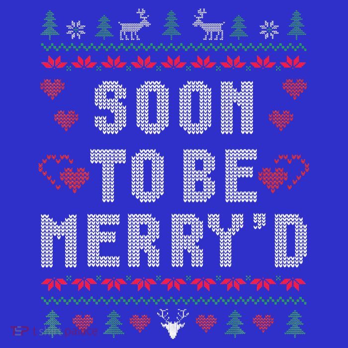 Soon To Be MerryD Engaged Couples Matching Ugly Christmas Toddler T-Shirt