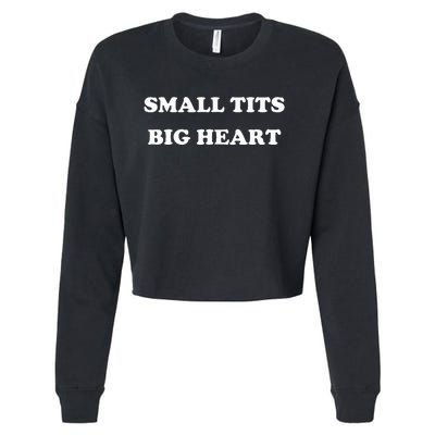 Small Tits Big Heart Cropped Pullover Crew