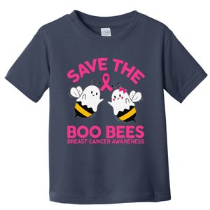 Save The Boobees Boo Bees Breast Cancer Halloween Women Toddler T-Shirt