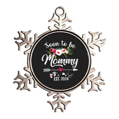 Soon To Be Mommy 2024 Mothers Day First Time Mom Pregnancy Metallic Star Ornament