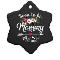 Soon To Be Mommy 2024 Mothers Day First Time Mom Pregnancy Ceramic Star Ornament