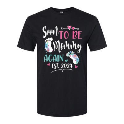 Soon To Be Mommy Again 2024 Mothers Day Softstyle® CVC T-Shirt