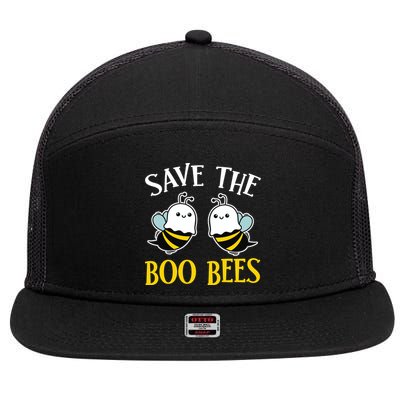 Save The Boo Bees 7 Panel Mesh Trucker Snapback Hat