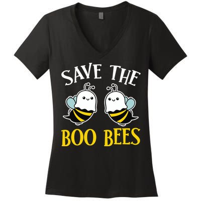 Save The Boo Bees Women's V-Neck T-Shirt