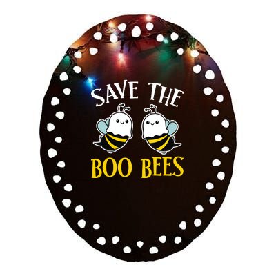 Save The Boo Bees Ceramic Oval Ornament