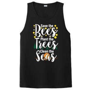 Save The Bees Plant Trees Clean The Seas Environtal Gift PosiCharge Competitor Tank