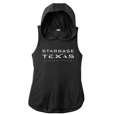 Starbase Texas Boca Chica Ladies PosiCharge Tri-Blend Wicking Draft Hoodie Tank