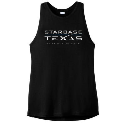 Starbase Texas Boca Chica Ladies PosiCharge Tri-Blend Wicking Tank