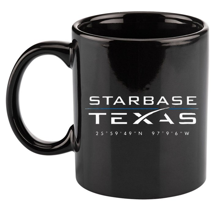 Starbase Texas Boca Chica 11oz C Handle Ceramic Mug