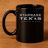 Starbase Texas Boca Chica 11oz C Handle Ceramic Mug